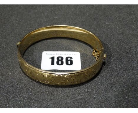     A 9ct Gold Metal Core Bangle                                                    
