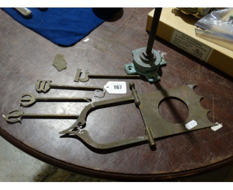     A Small Size Brass Weather Vane Top, 13"                                        