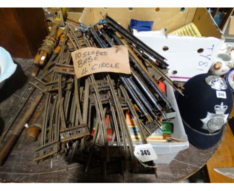     A Box Of Vintage Hornby Track Stock &amp; Accessories                               