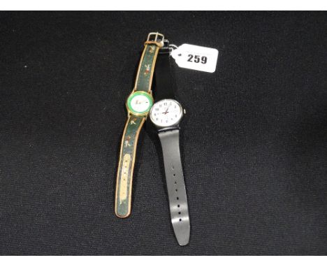     A Gents Swatch Fashion Watch, Together With A Similar Wrist Watch               