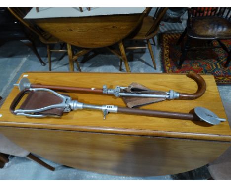    Two Vintage Shooting Sticks                                                     