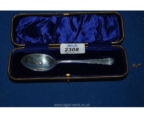 A boxed Silver Spoon