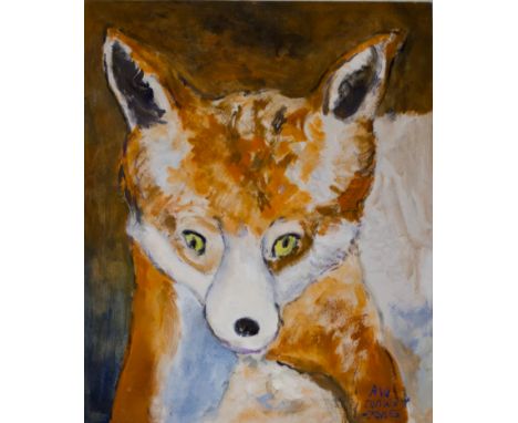 R.W. Conway-Jones Portrait of a fox Oil on canvas, 59cm x 48.5cm 