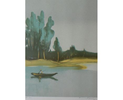 Thomas Kruger Still Morning Lithograph, limited edition to 200, signed in pencil, 54cm x 43cm