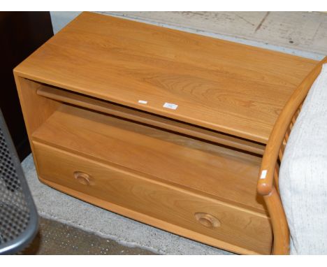 ERCOL LIGHT OAK TV UNIT     