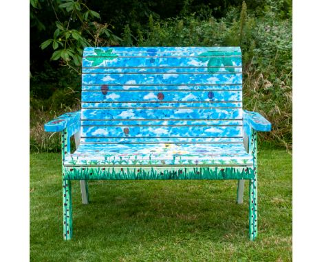 Blossoming Skies Artist:   Beyond The WallOur inspiration for the design of our bench was our wonderful Walled Garden at Thor