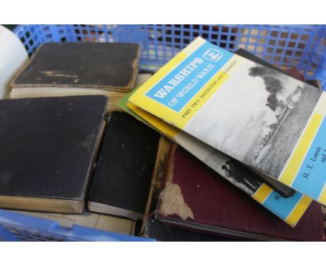 A collection of vintage military books - naval. To include Warships of WW2, 2  x All the Worlds Fighting Fleets, WW2 magazine