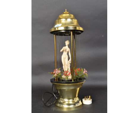 A 1970's retro kitsch lady in waterfall table lamp ( see illustration )