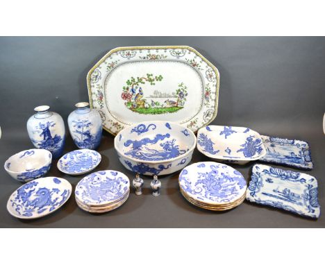 A Royal Worcester Part Tea Service together with other ceramics to include a pair of Delft style oviform vases and various Pa