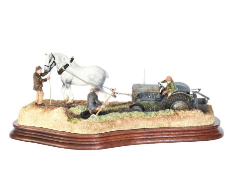 Border Fine Arts 'The Last Laugh' (Fergie TE20), model No.B0946 by Ray Ayres, limited edition 937/950, on wood base, with box