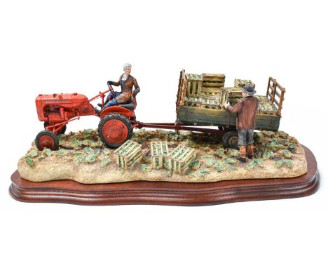 Border Fine Arts 'Cut and Crated' (Allis Chalmers Tractor), model No. B0649 by Ray Ayres, limited edition 1561/2001, on wood 