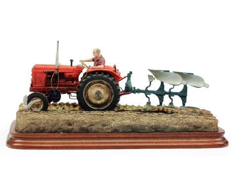 Border Fine Arts 'Reversible Ploughing' (Nuffield 4/65 Diesel Tractor), model No. B0978 by Ray Ayres, limited edition 655/150