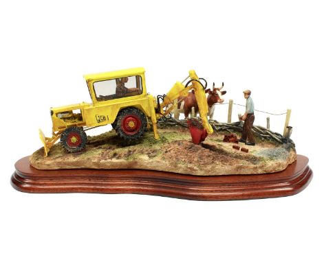 Border Fine Arts 'Laying the Clays' (Farmer Laying Land Drains, Ayrshire Cows), model No. B0535 by Ray Ayres, limited edition