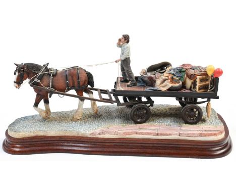 Border Fine Arts 'Rag, Bone, Any Old Iron?', model No. B0989 by Ray Ayres, limited edition 362/500, on wood base, with box an