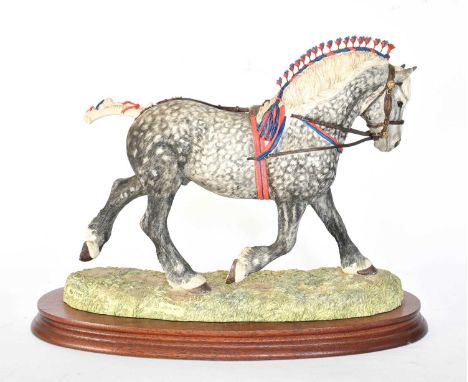 Border Fine Arts 'Percheron Supreme Champion' (Standard Edition), model No. L160D by Anne Wall, limited edition 481/950, on w