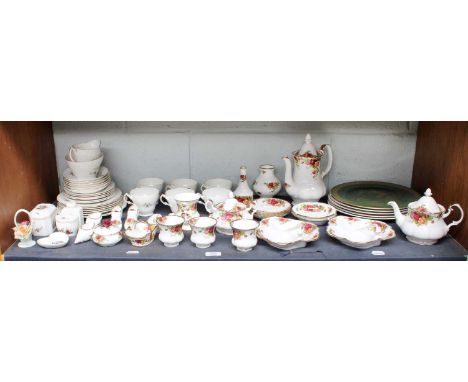 Royal Albert Old Country Roses, Royal Worcester plates, teaset, etc.