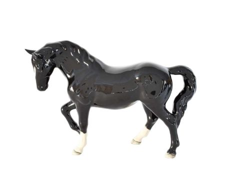 Beswick Stocky Jogging Mare, model No. 855, BCC 2005, black gloss