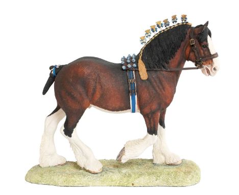 Border Fine Arts 'Victory at the Highland' (Clydesdale Stallion), model No. L149D by Anne Wall, limited edition MS/950Provena