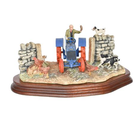 Border Fine Arts 'New Technology Arrives Today' (Fordson Tractor), James Herriot model No. JH46 by Ray Ayres, limited edition