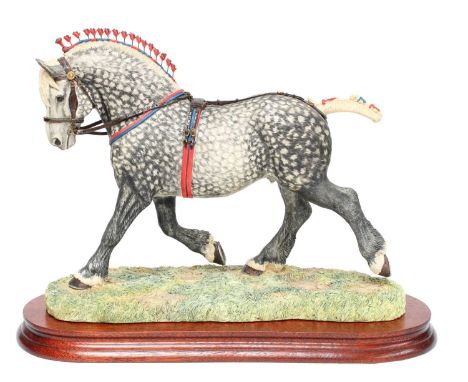 Border Fine Arts 'Percheron Supreme Champion' (Standard Edition), model No. L160D by Anne Wall, limited edition 731/950, on w