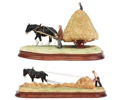 Border Fine Arts 'A Clean Sweep', model No. B0591A, limited edition 648/950 and 'Hay Bogie', model No. B0698A, limited editio