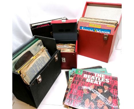 Qty of records LP's &amp; singles inc Beatles (The Beatles Beat, Let it be), Elvis, Rolling stones, Frank Sinatra etc 