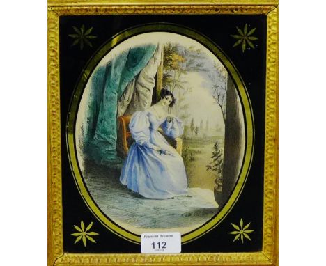 Coloured engraved print under a glazed panel within a gilt wood frame, 19 x 22cm  From the residual contents of a West Coast 