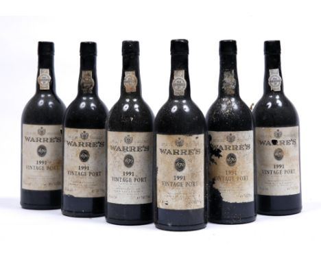 Warre's 1991 Vintage Port 6 bottles, 75cl, bottled in 1993, 20% alc./vol. (6)