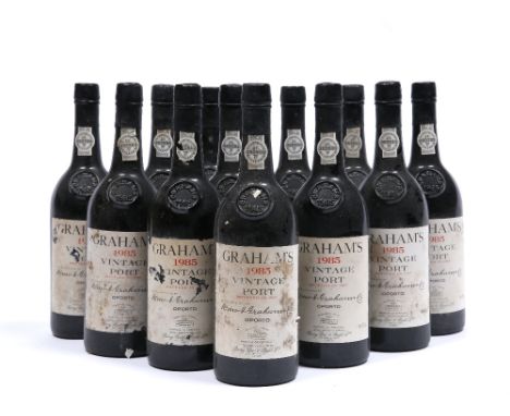 Graham's 1985 Vintage Port 12 bottles, 75cl, bottled in 1985, no strength stated (12)