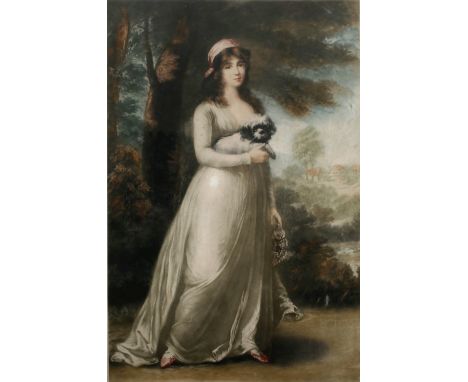 After Reynolds full length portrait print, circa 1930, 52cm x 34cm