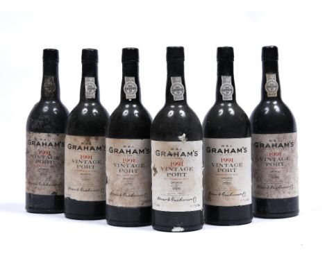 Graham's 1991 Vintage Port 6 bottles, 75cl, bottled in 1993, 20% alc./vol. (6)