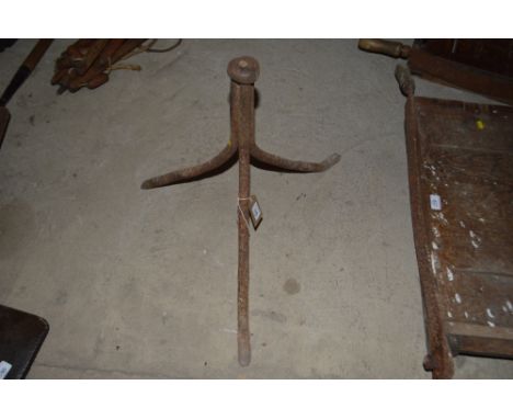 A Blacksmith's iron tripod