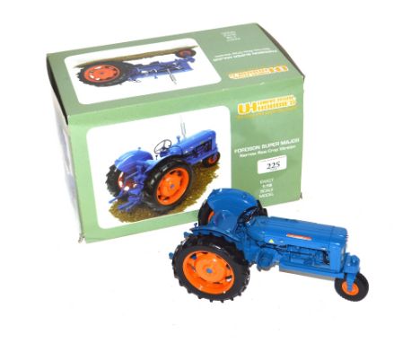 A Universal Hobbies Fordson Super Major narrow crop version model tractor, in box
