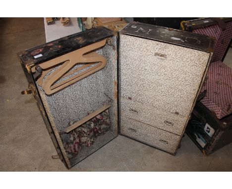A fitted travelling trunk 