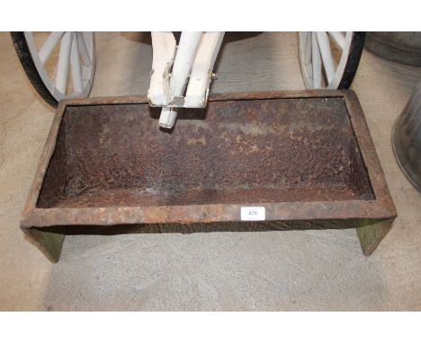 A cast iron trough