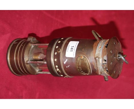 A Patterson Lamps Ltd type GTL9P Gateshead on Tyne miners lamp 
