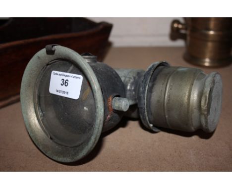 A carbide cycle lamp 