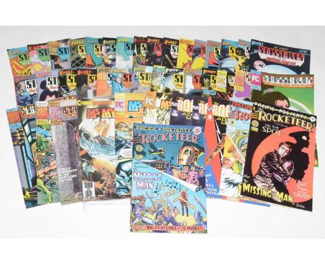The Rocketeer, No's. 1 and 2; Ms. Mystic, No's. 1, 2 and 3; and Starslayer, No's. 1-26; and other Starslayer Editions by Firs