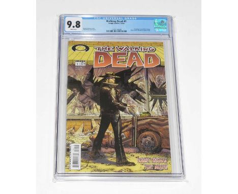 The Walking Dead, No. 1, first print, CGC slabbed and graded 9.8.