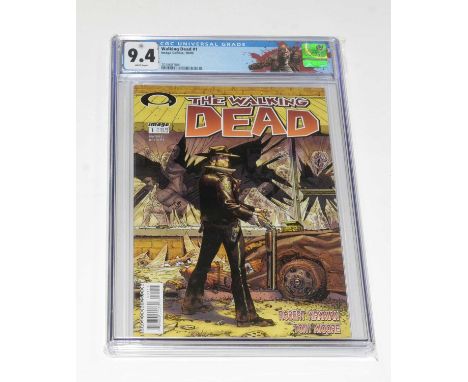 The Walking Dead, No. 1, first print, CGC slabbed and graded 9.4.