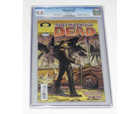 The Walking Dead, No. 1, first print, CGC slabbed and graded 9.0.