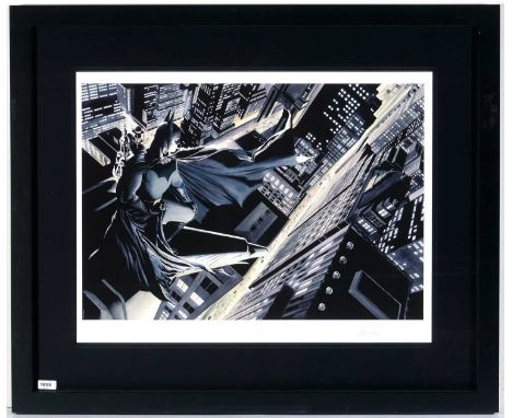 "Batman: Knight Over Gotham", by Alex Ross, pencil signed to the margin, limited-edition giclee print, 126/195, with certific