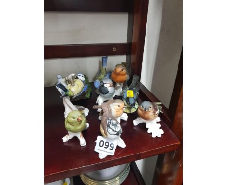 QUANTITY BIRD FIGURES MOSTLY GOEBEL