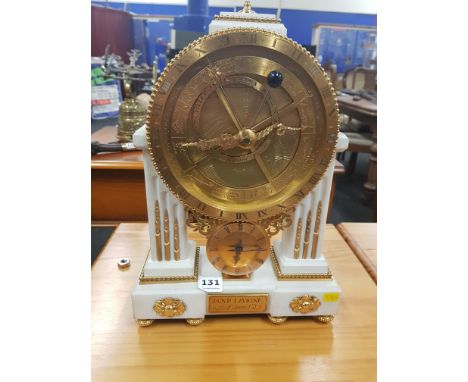 GILT AND MARBLE CLOCK