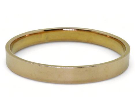 A 9CT GOLD UPPER ARM BANGLE hallmarked Chester 1922, inner diameter 7.4cm, weight 16.3gms Condition Report:Light general wear