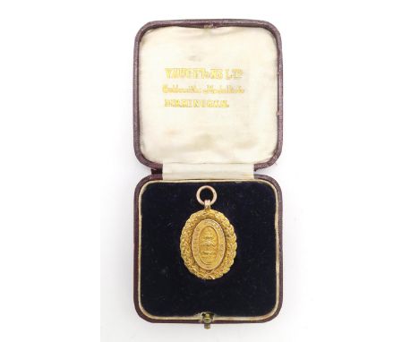 ALEXANDER "SANDY" ARCHIBALD OF RANGERS F.C. - A 9ct GOLD GLASGOW CUP 1922 WINNERS' MEDAL By Vaughton &amp; Sons, Birmingham, 