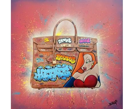 MAXIME BLACHERE (XX-XXIème siècle)Hermes Birkin.Épreuve digitale imprimée sur Dibond avec attaches murales, signée et éditée 