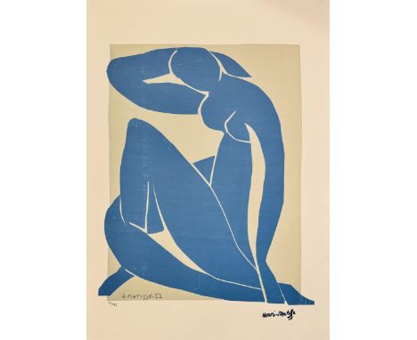 Henri MATISSE (1869-1954),d’Après.Sans titre.Lithographie sur papier vélin, porte le cachet de la signature en bas à droite. 