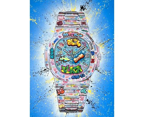 MAXIME BLACHERE (XX-XXIème siècle)Patek Philippe XXL.Épreuve digitale imprimée sur Dibond avec attaches murales, signée et éd