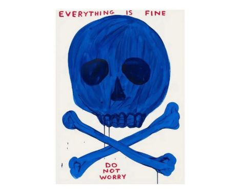 DAVID SHRIGLEY (NE EN 1966) Everything is fine, do not worry.Sérigraphie 15 couleurs sur papier. Monogrammée, datée et numéro